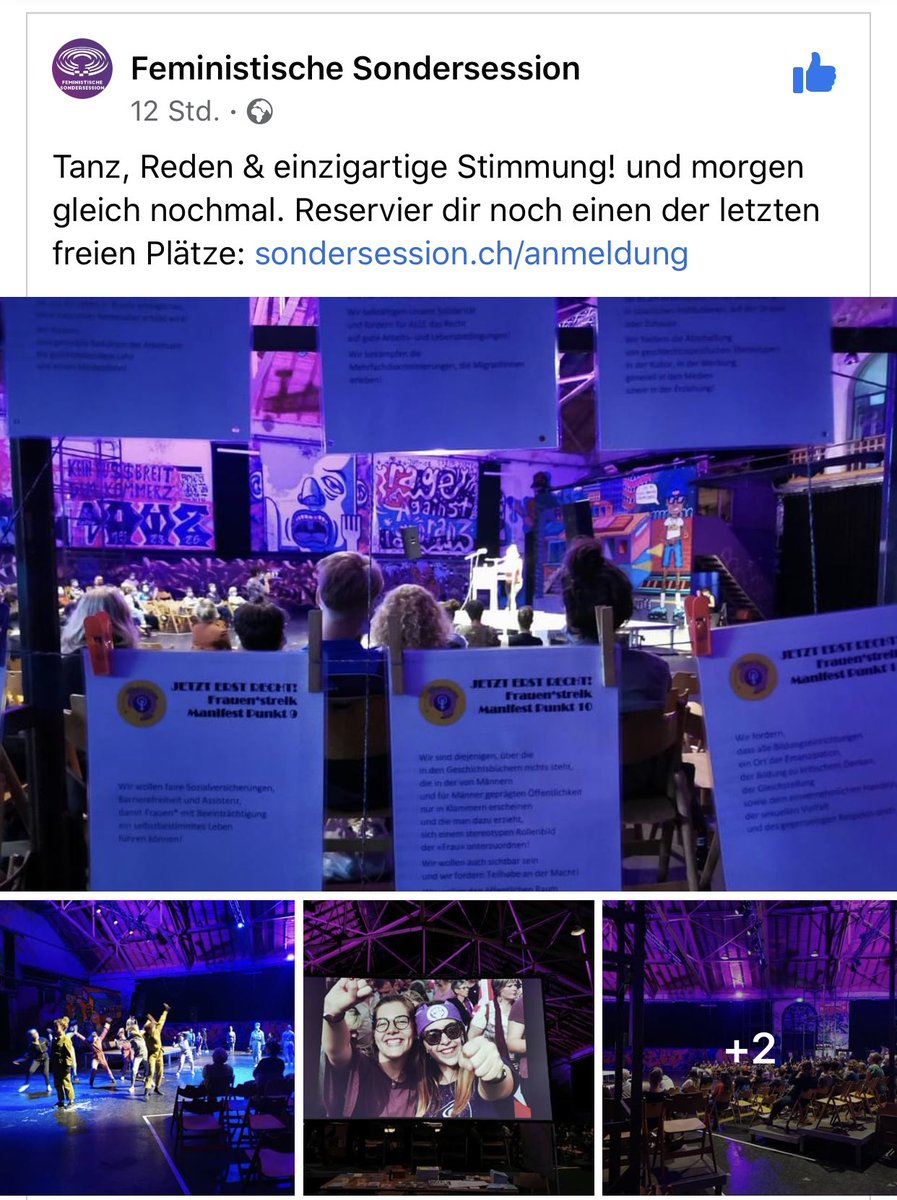 Dachverband Regenbogenfamilien heute an der Feministische <a href="/sondersession/">Feministische Sondersession</a> : “Ehe für alle aus feministischer Perspektive“. 

Ab 11:00 Uhr: In der Grosse Halle, Reitschule Neubrückstrasse 8, Bern

Anmeldung : sondersession.ch/anmeldung