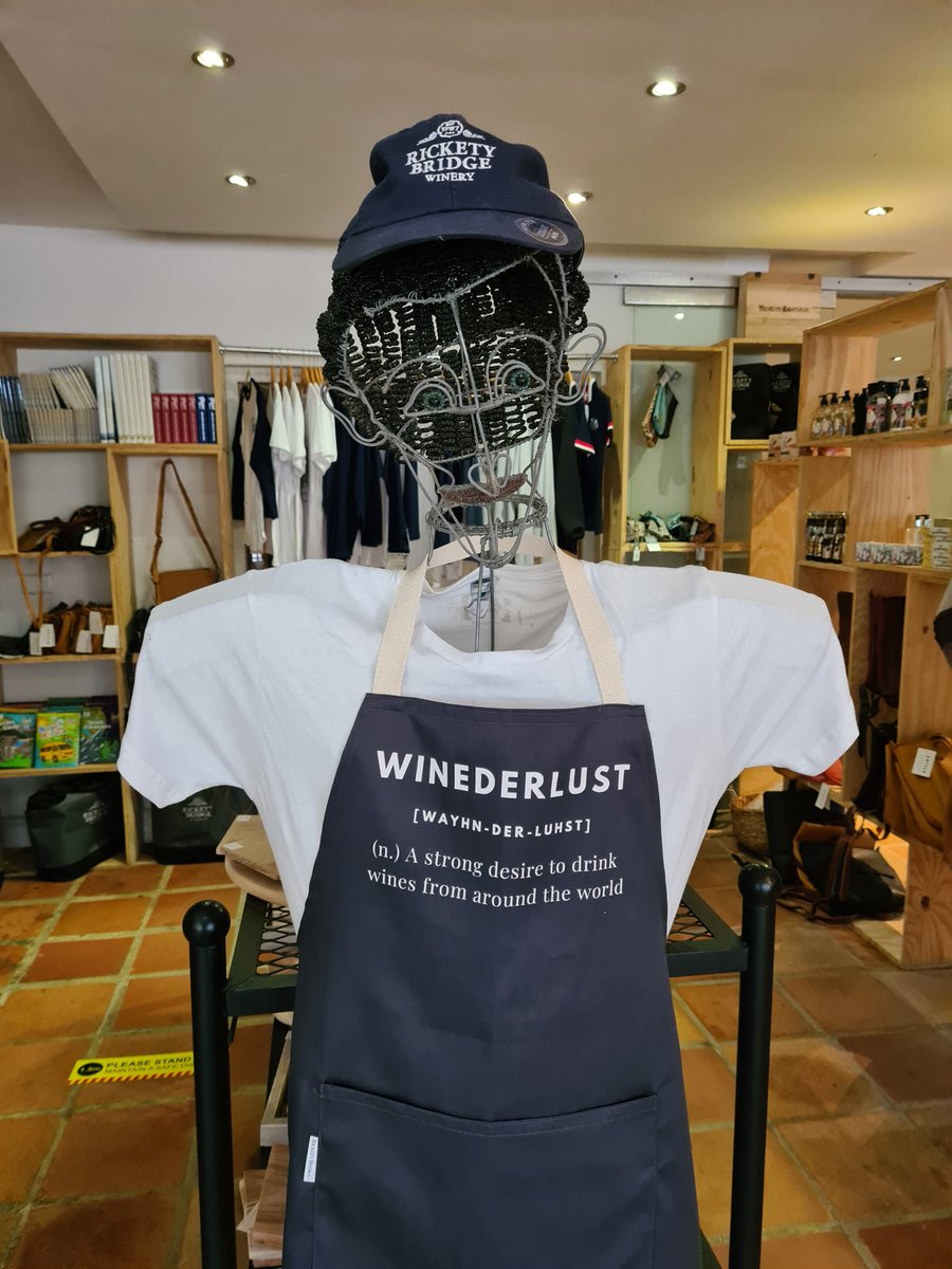 RicketyBridgeW's tweet photo. Hands up, if you also have a case of winederlust! ✋

Purchase this quirky apron in our #WineTastingCentre shop between 09h00 - 17h00 any day of the week. 

#FranschhoekValley #WinelandsLiving #UnlockWithRickety https://t.co/JYt1mAWwYc