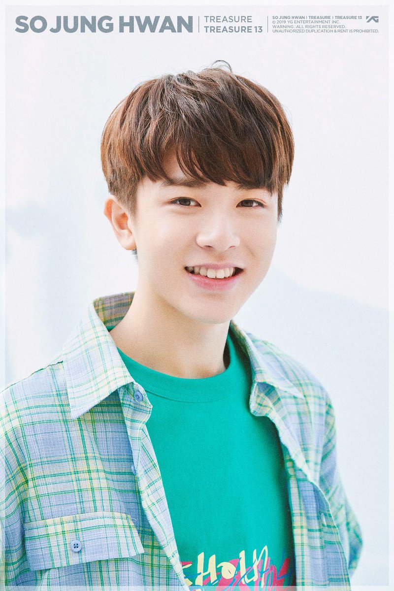 sojunghwanmamii's tweet photo. ยิ้มสดใสมาตลอดเลยจองฮวาน~ เพิ่มเติมคือตาหยีกว่าเดิม หนูคือความน่ารักของโลกใบนี้ 💚🐮 
#SOJUNGHWAN #TREASURE https://t.co/6cWqFFg0Yc