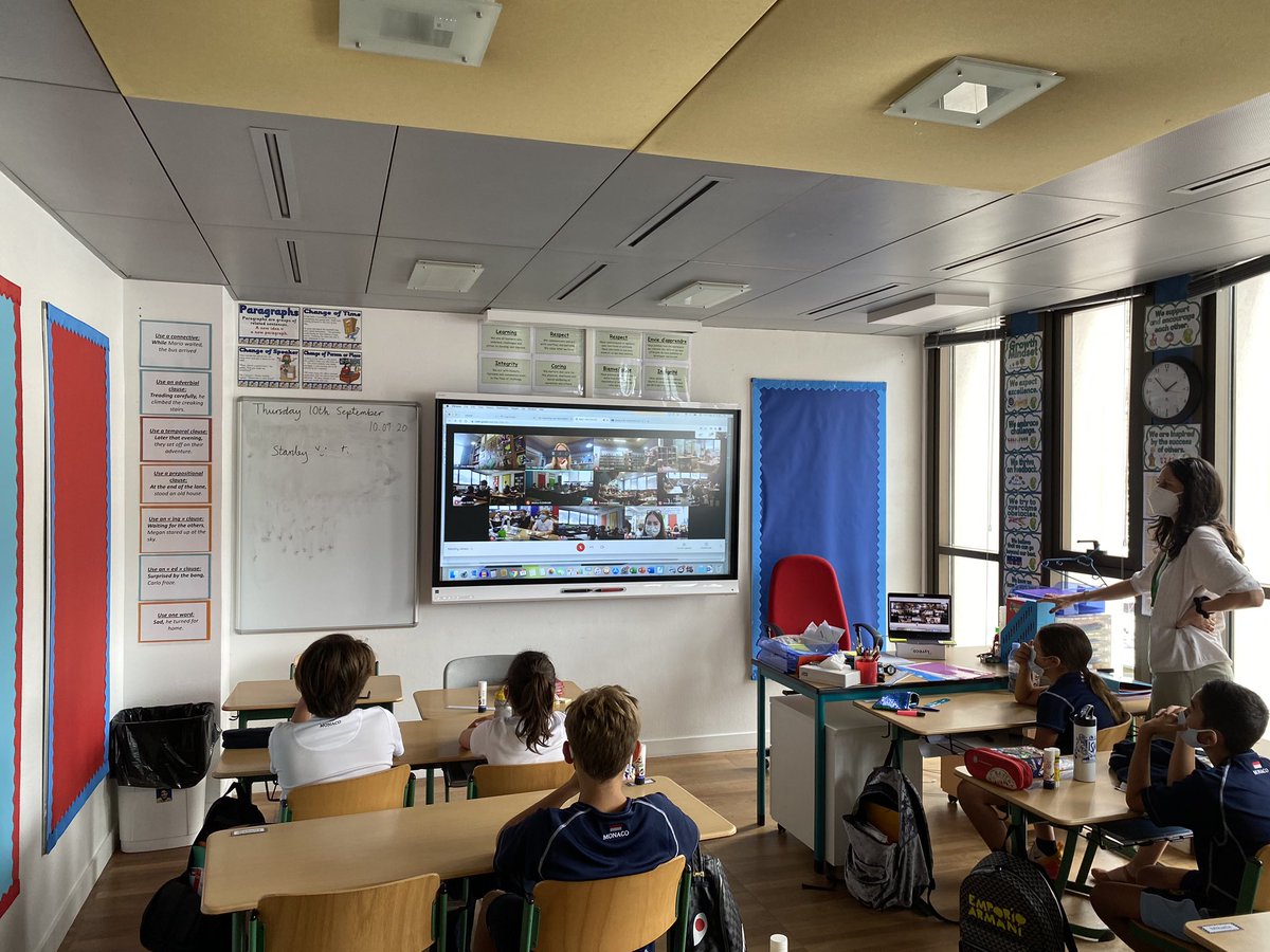 ISMonaco's tweet photo. Keeping the #ISMonaco community spirit alive in innovative ways: our weekly Primary assembly goes virtual! @ISMonaco @JigsawPSHE #Wellbeing #PSHE https://t.co/oPQC738eVP