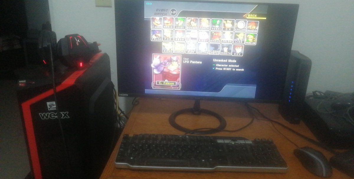 Estrenando casi casi setup. Y por fin un monitor de 144hz para practicar como se debe🤘