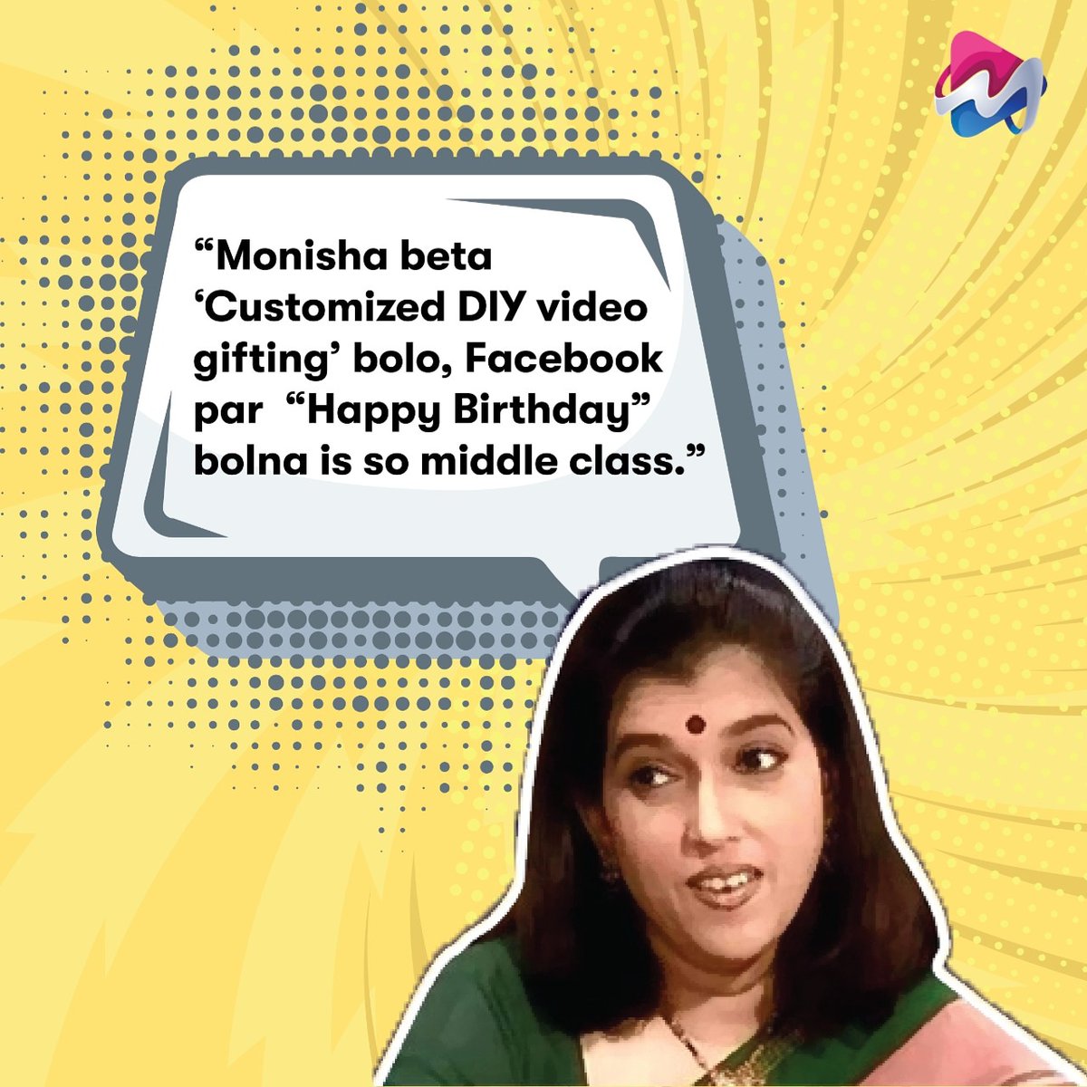 MilJulApp's tweet photo. Because #MonishaBeta khush hone me kya middle aur kya upper class?
PS - Maya Aunty, we're proud of you!
#Miljul #Miljulapp #DIYgifts #Atmanirbharbharat #india #sarabhai https://t.co/DBsH8Gg6hf