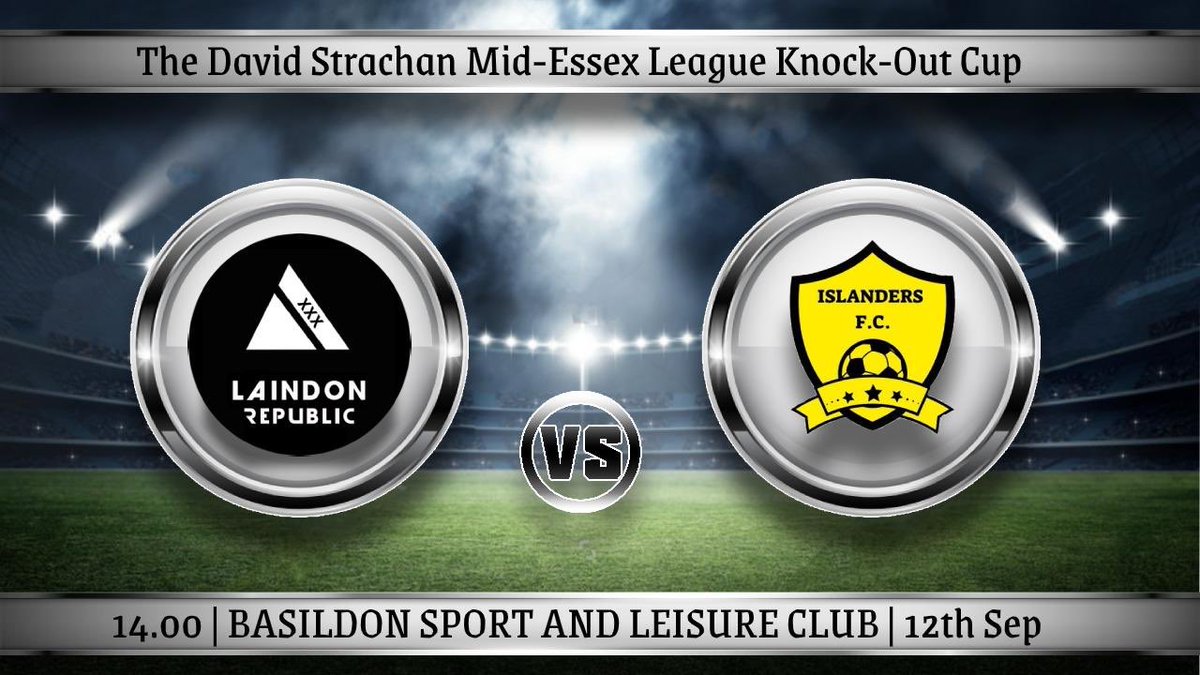⚽️⚽️ GAME DAY ⚽️⚽️

🆚@Laindonrepublic 

🏆 David Strachan Cup

⌚️ 14:00 KO

📍 Basildon Post Office Sports &amp; Social Club, Gardiners Way, Basildon, Essex, SS14 3AP 

Time to make up for last weeks performance! 💪🏼💛🖤
