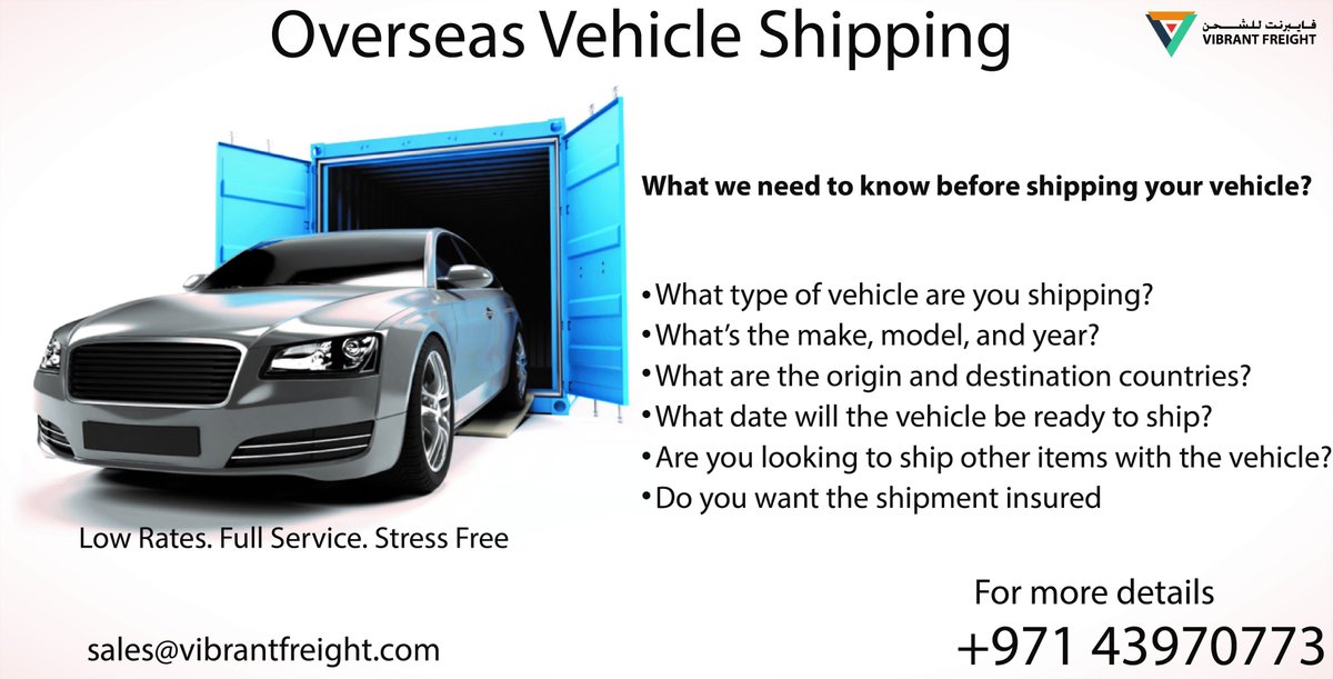 vibrantfreight's tweet photo. Overseas Vehicle Shipping 

For more details:
Call us: +97143970773
Write us: sales@vibrantfreight.com

#uae #sales #dubai #transport #delivery #food #seafreight #airfreight #logistics #shipping #supermarket #hypermarket #export #import #cargo #freightforwarding #supplychain https://t.co/7tjdWtjgD7