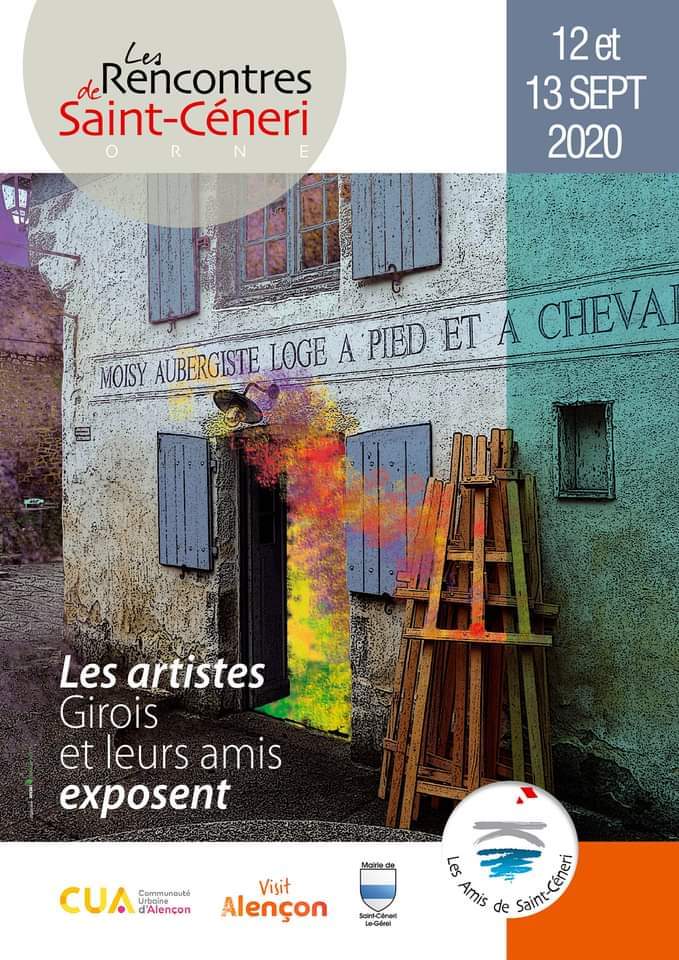 Nous vous accueillons ce week-end à #saintcéneri pour la Rencontre des artistes Girois et des Amis. #Orne #art #Normandie