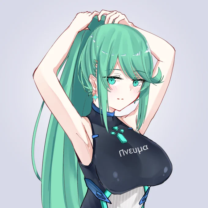 水着プネウマちゃんの落書き 