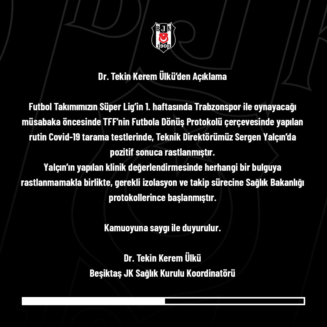 Besiktas's tweet photo. Dr. Tekin Kerem Ülkü’den Açıklama https://t.co/YW6H6EB0Se