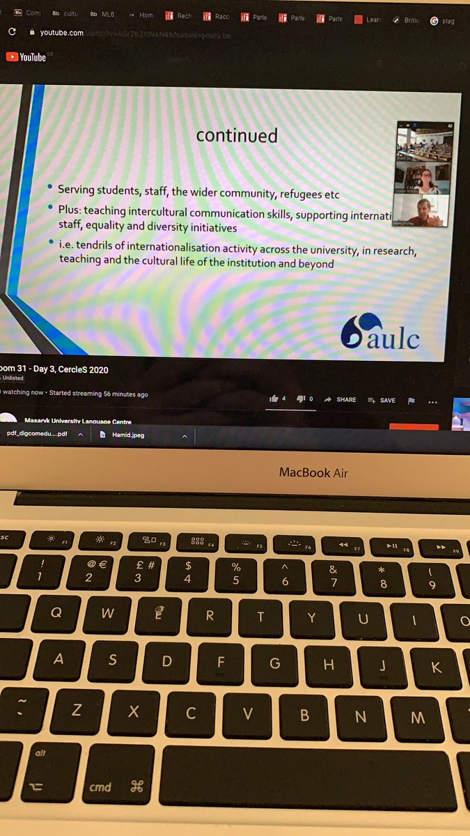 Cath_Chabert's tweet photo. #CERCLES2020 #AULC @jwyburd @MarkCritchley8 thanks both for this positive outlook and stimulating talk for this morning’s virtual plenary https://t.co/ixGqPY3wTC