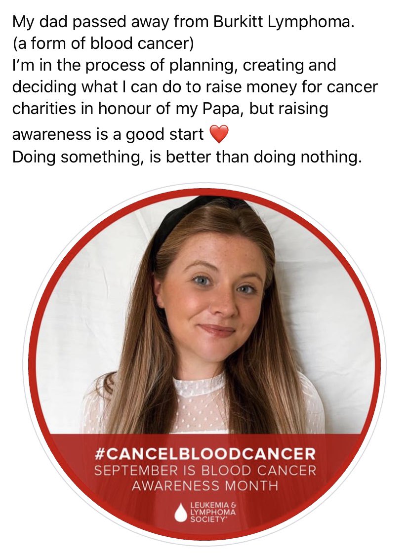 #CancelBloodCancer
#BloodCancerAwarenessMonth 🩸