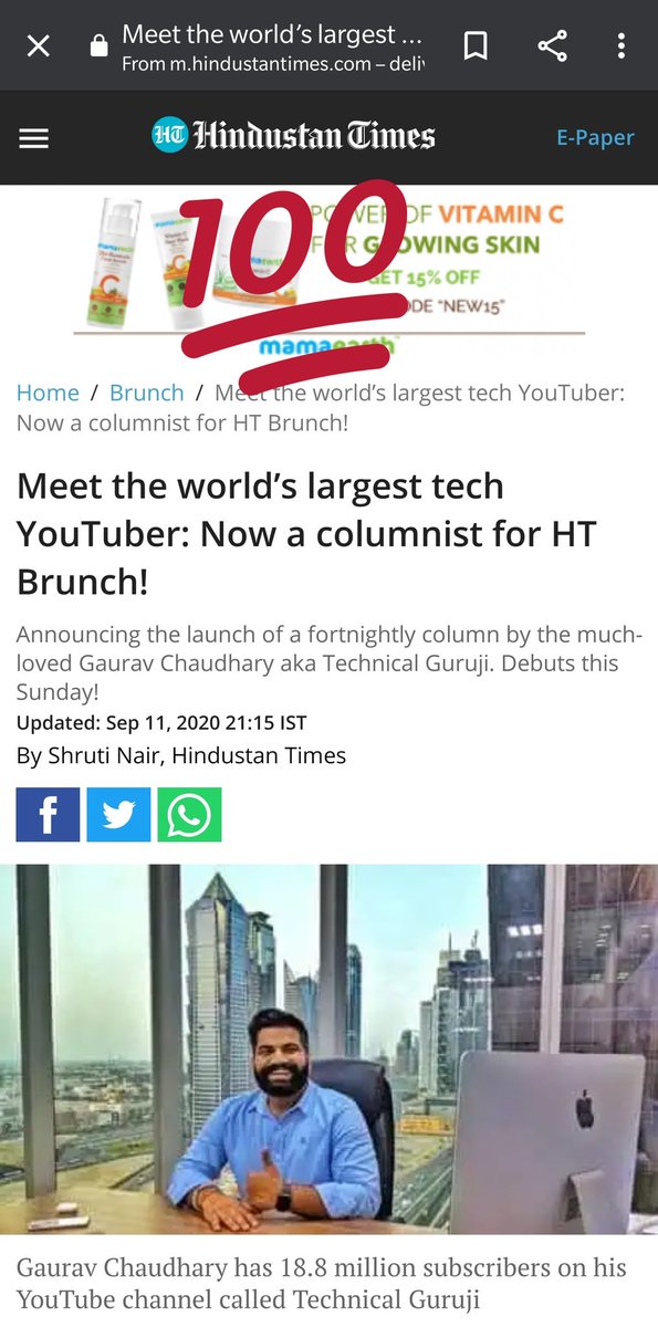 ProlabsS's tweet image. So proud to read such news article when an Indian reach at top in tech industry.🇮🇳💯
@HindustanTimes @TechnicalGuruji
