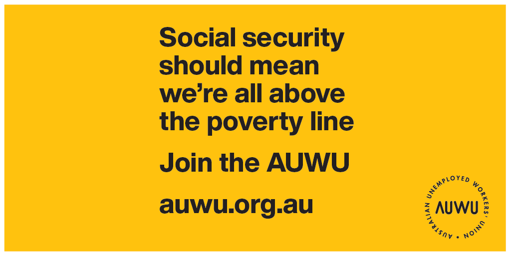 PSST: if you're on social security payments and current staring at poverty in your future, join  @AusUnemployment. Their  #KeepTheRate campaign is fighting to keep the Supplement as a permanent increase in all social security payments.