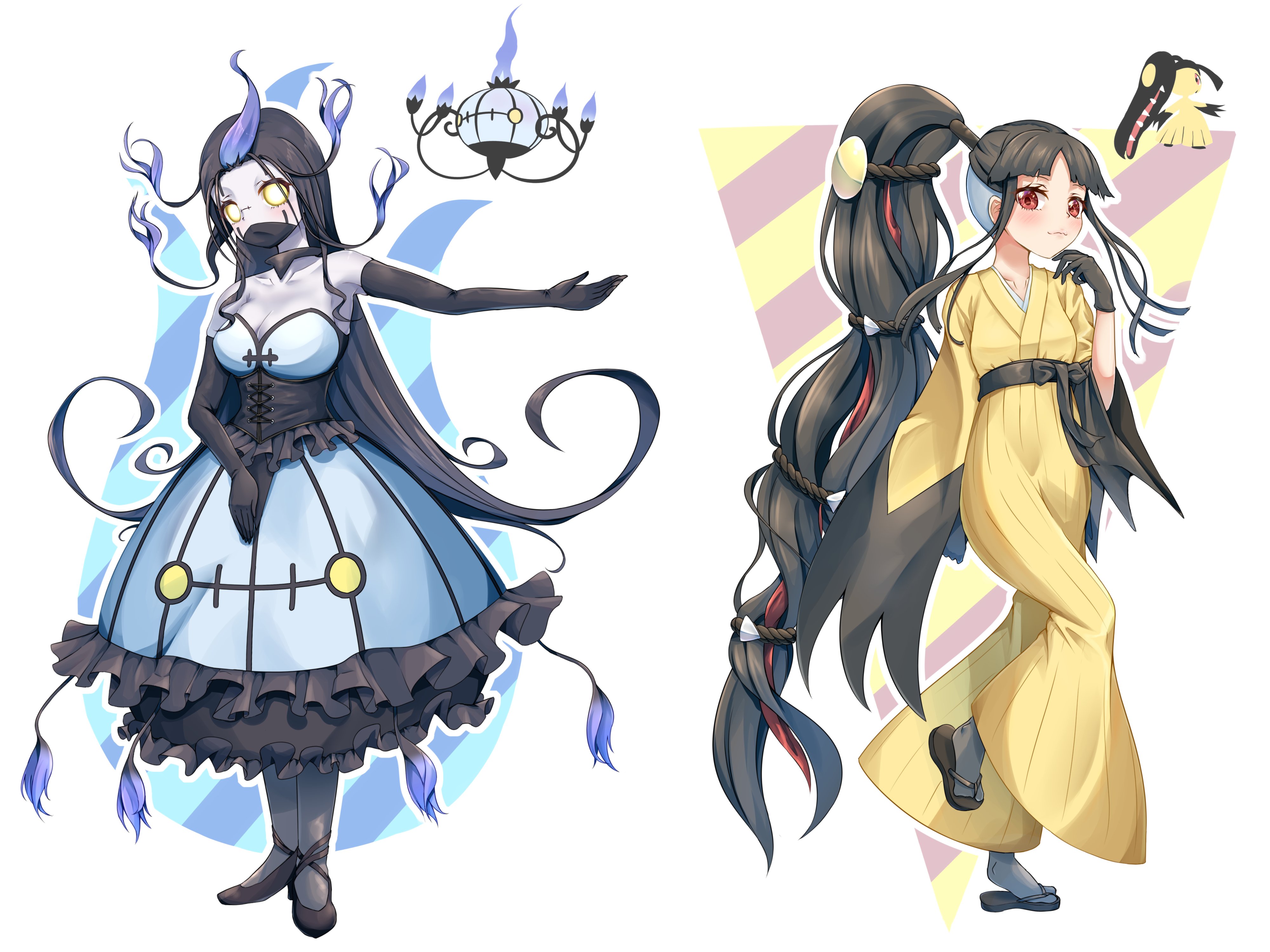 綵花 リクエストを頂いた シャンデラとクチートの擬人化イラストです リクエストありがとうございました ポケモン擬人化 ポケ擬 T Co Qnsdjclqum Twitter