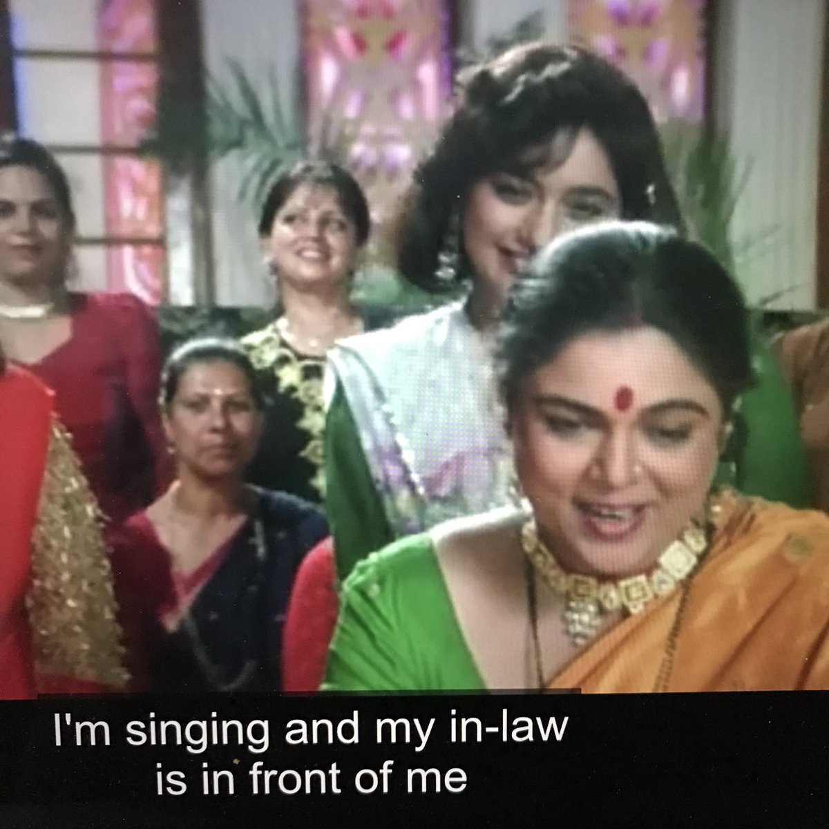 Song and dance. And tbh it is very amusing because it looks like there’s some romance between Sanskari Uncle and Pooja and Nisha’s mother. Is this some subplot? In-law romance and scandal?