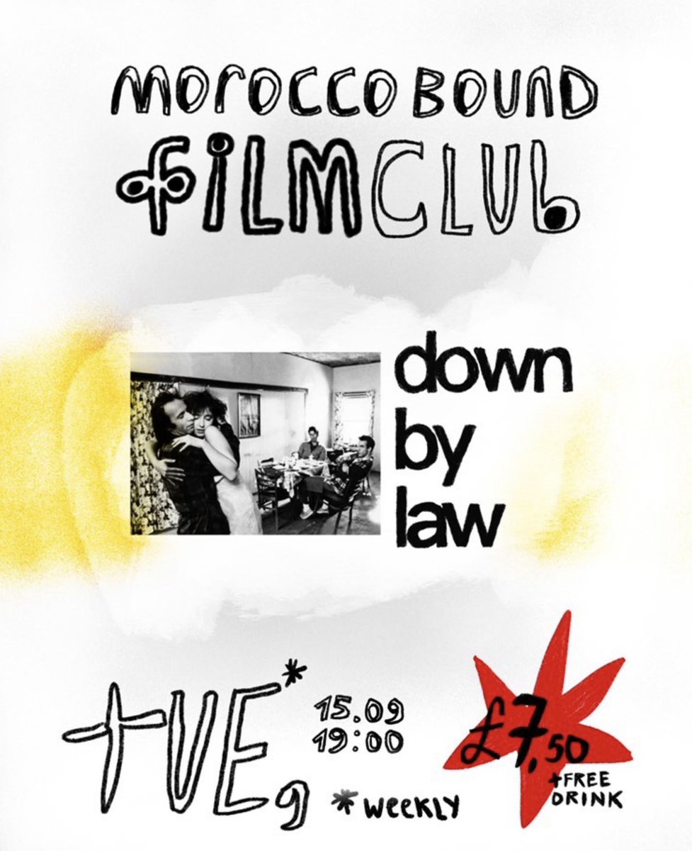 Next film club is Tuesday: and it’s Down By Law (featuring Tom Waits!!) #filmclub #bermondsey #bermondseyevents #supportlocal #keepitlocal #smallbusiness #shoplocal