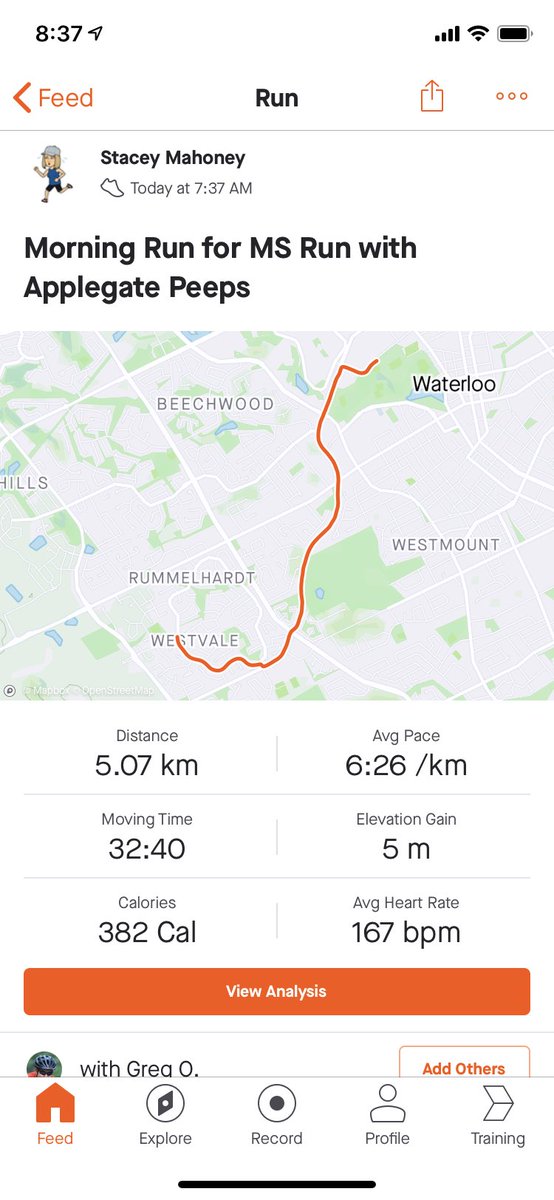 StaceyJParsons's tweet photo. #runforms #wechallengems @MSSocietyCanada https://t.co/hJ7nOMeGmv