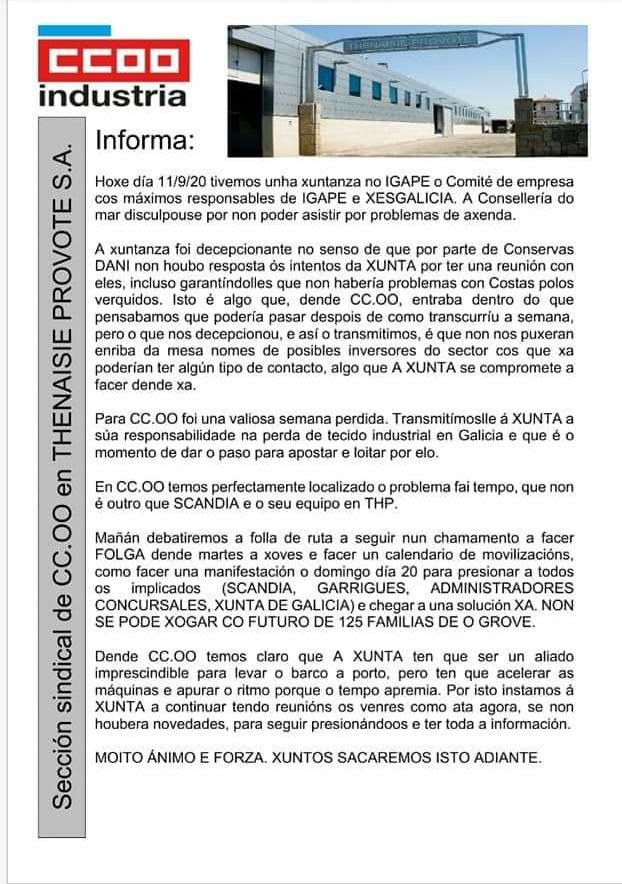 Salvemos a industria, salvemos Thenaisie. Folga martes, mercores e xoves. #thenaisienonsepecha 🔥🔥 <a href="/VctorLedo1/">Víctor Ledo</a> <a href="/LeilaPineiro/">LeilaPI🔻</a> <a href="/EugeniaFFajardo/">Eugenia F Fajardo</a> <a href="/Industria_CCOO/">CCOO de Industria #PactoIndustriaYA</a> <a href="/ccoogalicia/">S. N. de CCOO Galicia</a>
