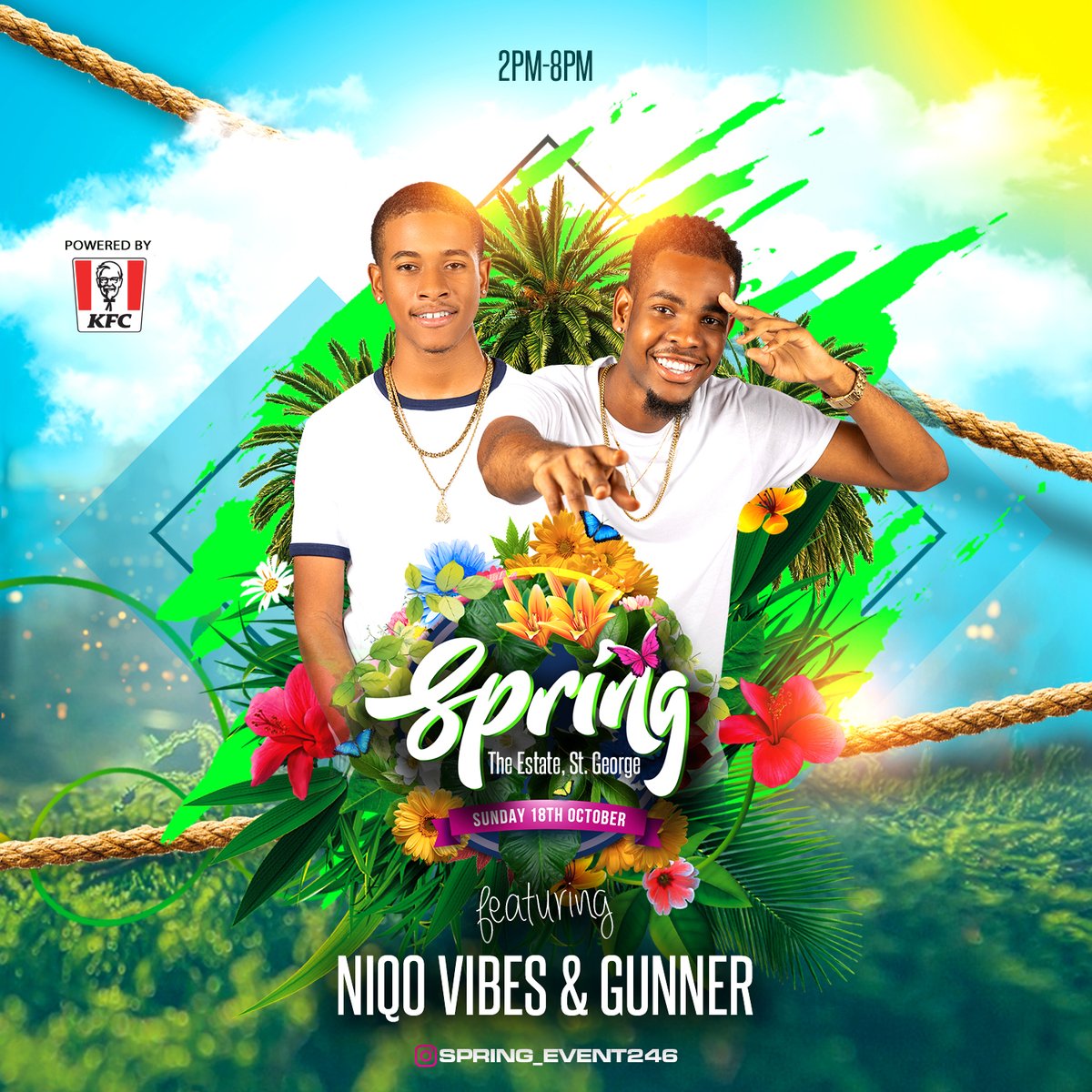 _SpringEvent's tweet image. Our entertainment cast will keep you rocking on Sun Oct 18th at the Estate, Airy Hill, St.George.

@Niqo_Vybz
@djgunner_246
@saltorwha
@DjHutchy246
@sizz9

Tickets available via box offices and committee members.

#SpringForFall
#SpringIsStillComing
#SpringEvents