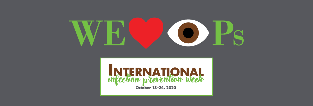 APIC's tweet photo. During this year’s International Infection Prevention Week (IIPW) October 18-24, 2020, APIC celebrates the hardworking infection preventionists (IPs) who are keeping our communities safe! Learn more about IIPW 2020: https://t.co/jB3MPIcSts
#WeLoveIPs #WeLoveOurIPs #IIPW2020 https://t.co/IR48jvN56B