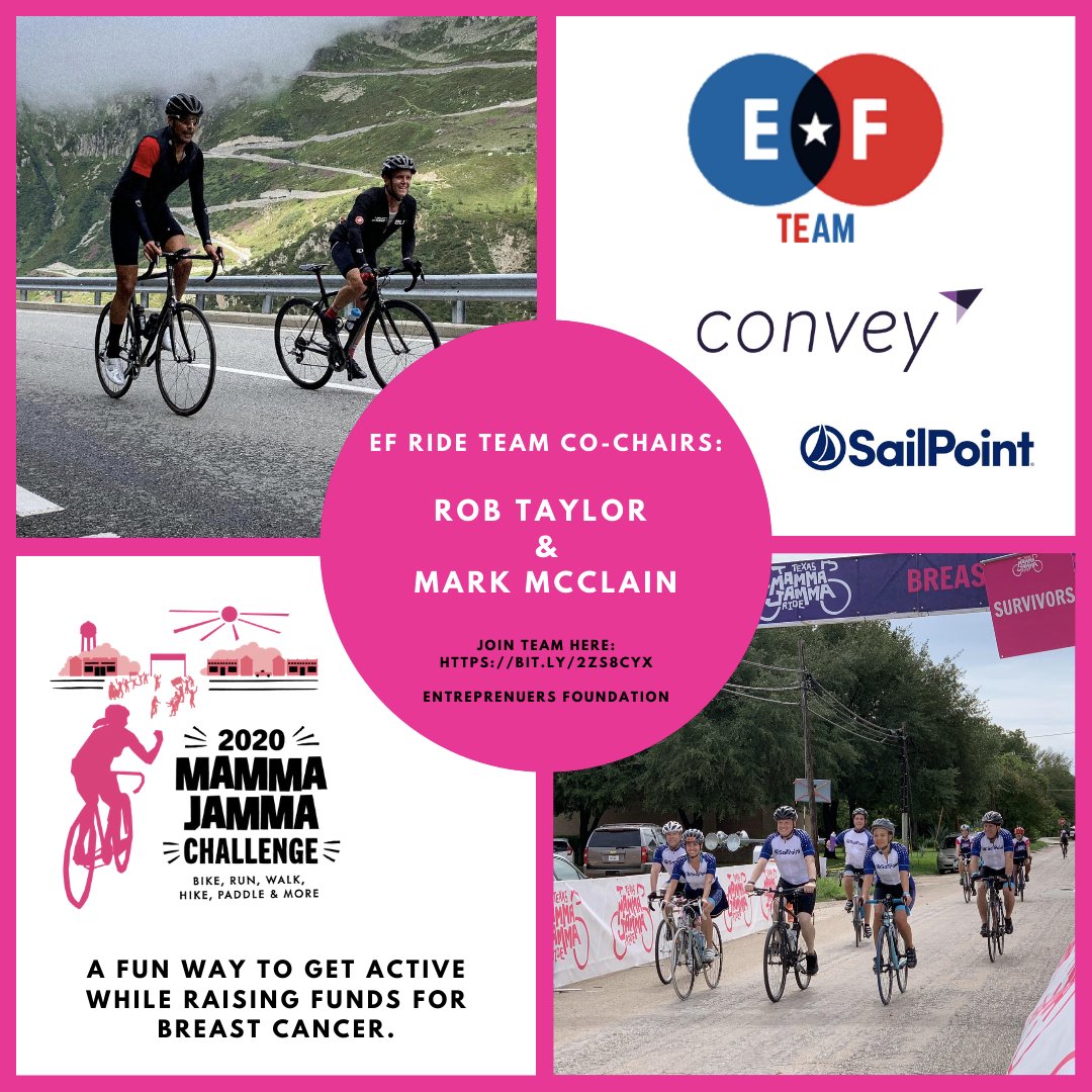 EugeneAustin's tweet image. Mamma Jamma Ride - riding, running, walking, hiking, paddling &amp;amp; more to support programs &amp;amp; services for breast cancer. Huge shout out to @GoRobTaylor &amp;amp; @MarkMcClainCEO for chairing @EFCentralTx teams. It&apos;s never too late to give or to join. mammajammaride.org Sept 12 - 19