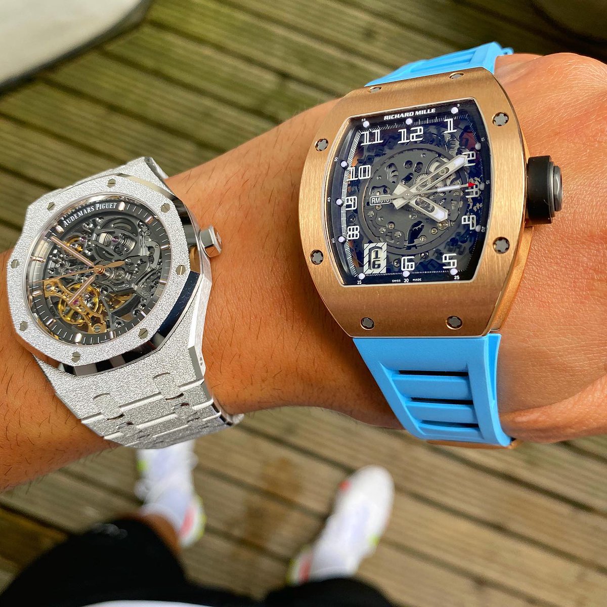 OfficialWatches's tweet image. Battle of the skeleton dials?

#officialwatches #watches #luxurywatches #London #richardmille #audemarspiguet