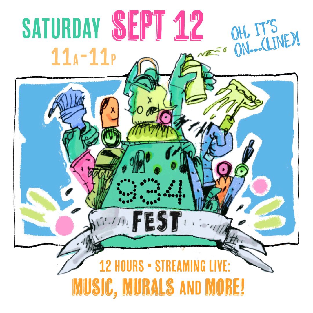 Today’s the day! Music, murals and more! So many amazing artists.

GPO will be onsite <a href="/EndeavorBrews/">Endeavor Brewstillery</a> to celebrate the fest kicking off at 11am. Stop by and say hello, enjoy a socially distant drink or grab cans to go! 
934fest.com