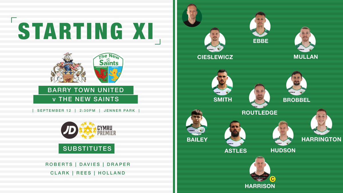 The New Saints start today's opening #JDCymruPremier fixture against <a href="/BarryTownUnited/">Barry Town United</a> like this. #BTUTNS