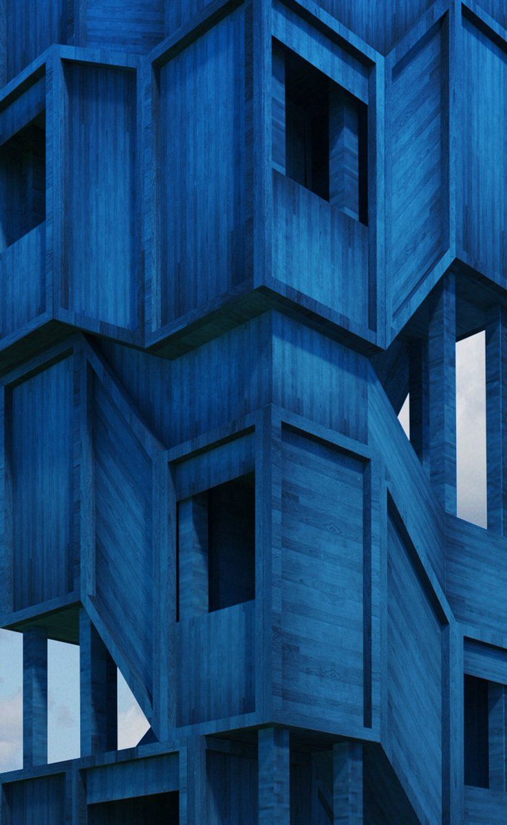 matthijs la roi proposes vibrant blue observatory tower in amsterdam designboom.com/architecture/m…