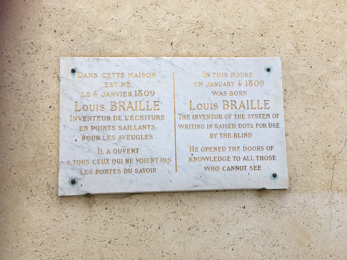 Louis Braille est né ici, à Coupvray (Seine-et-Marne), en janvier 1809, au sein d’une famille modeste mais alphabétisée. Sa maison natale est aujourd’hui un joli petit musée comme on en trouve tant en France...