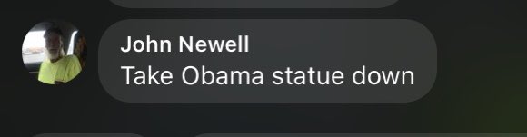 a comment from the livestream... john, albemarle county does not have a statue of barack obama. i think there’s one in south dakota? you should call city hall in rapid city & let them know how you feel.