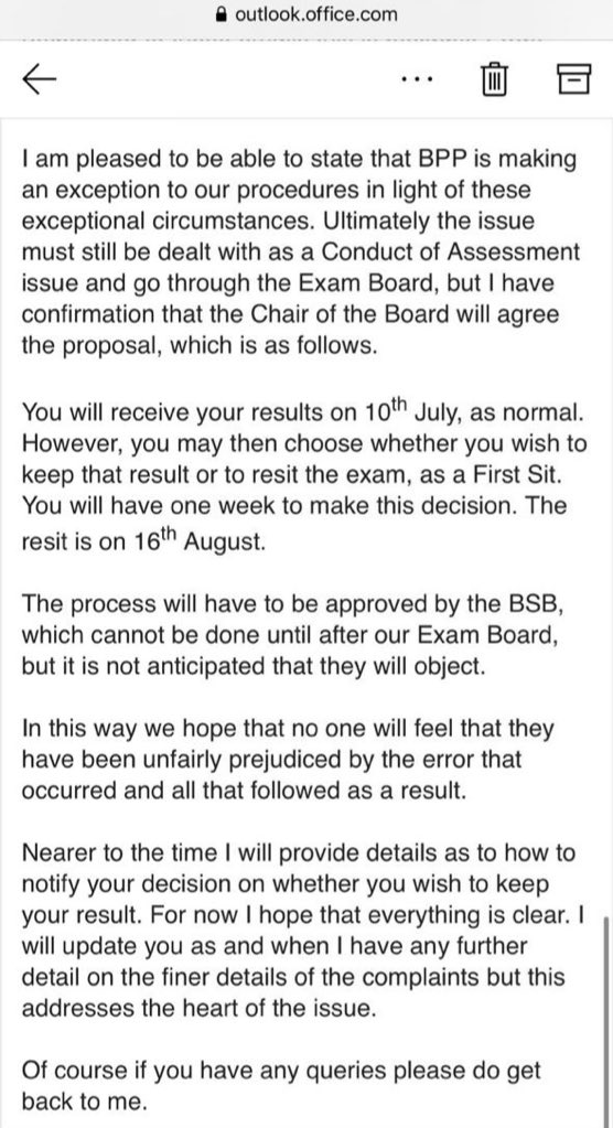 Students Against The BSB Exam Regulations tweet media
