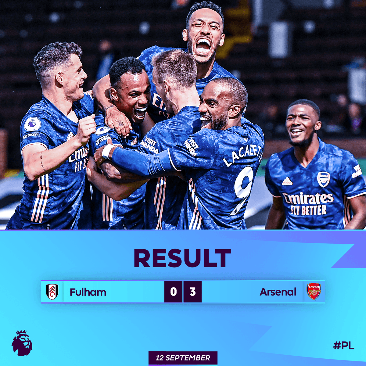 Arsenal get 2020/21 off to a flying start 👏

#FULARS