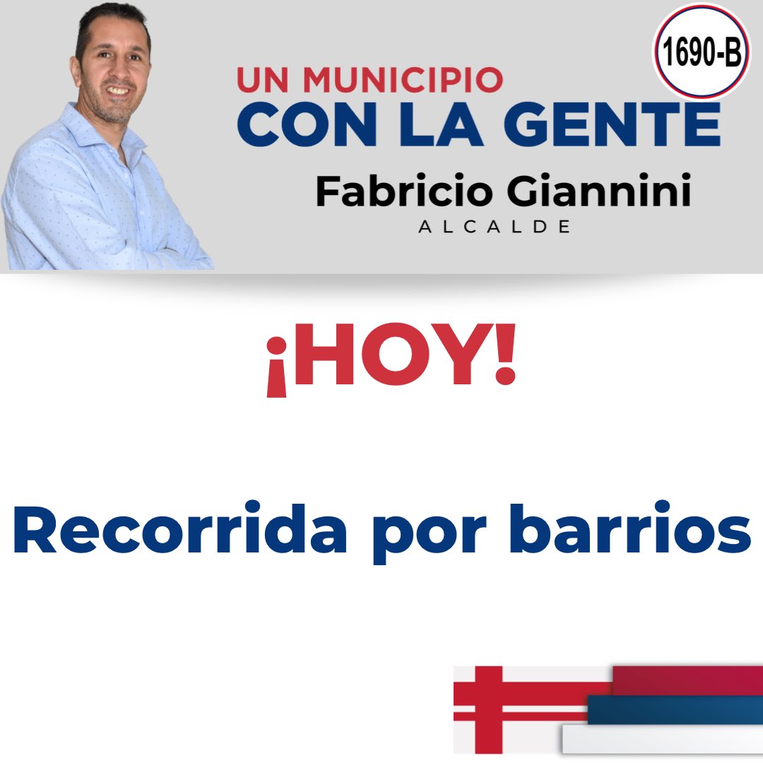 AlcaldeFabricio's tweet photo. Nos encontramos por los barrios de la localidad. Conversando con todos y todas. Voto a voto, charla a charla, construimos juntxs los cambios🔴🔵⚪️ https://t.co/MjmnpoIlCm