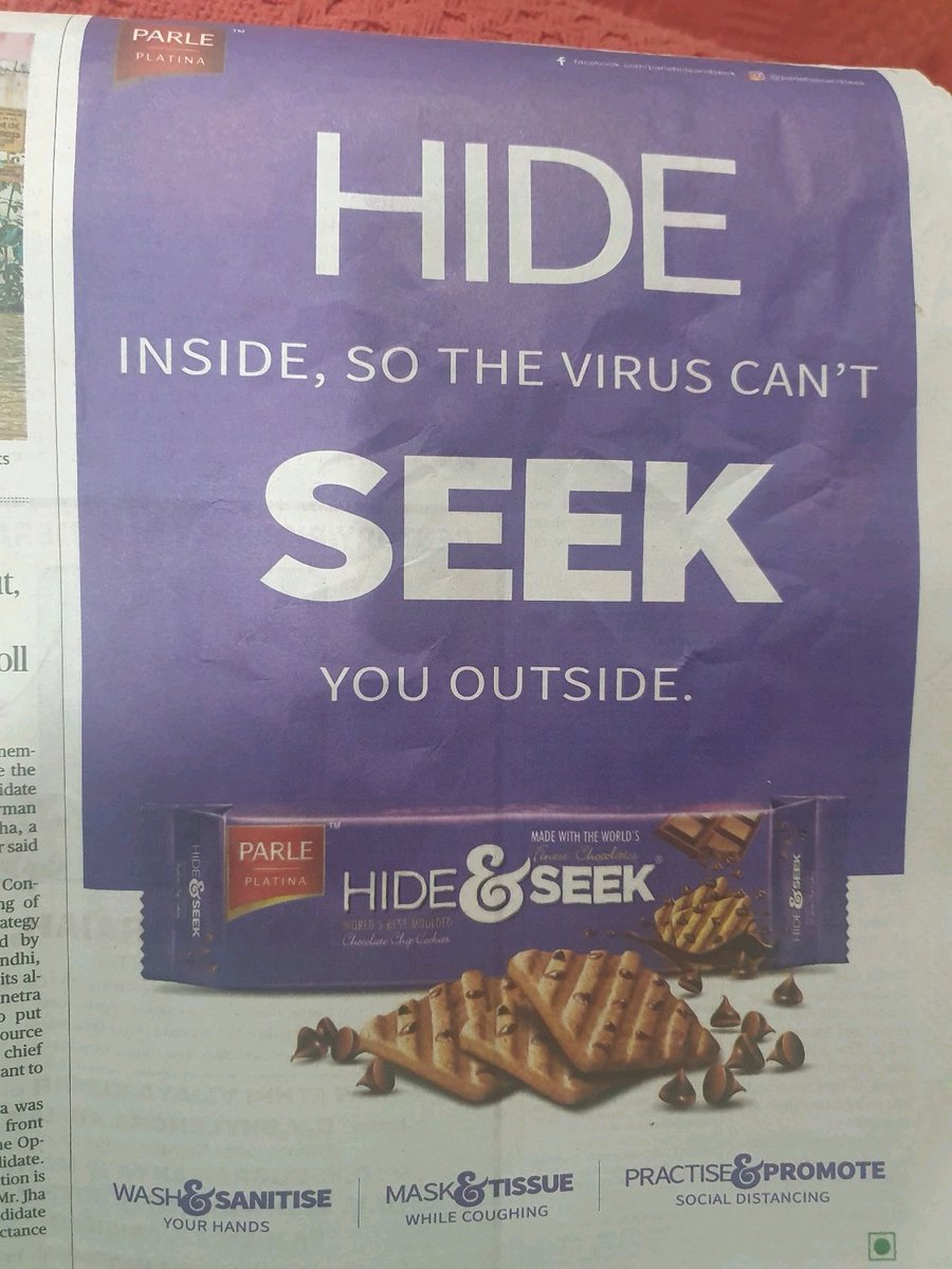 GAUTAMGUPTA10's tweet photo. #parle never misses an opportunity to induce the right words at right place based on situations. Claps for this great piece of #advertisement
The #startup fraternity could take a clue from this.
#Ads #advertisement #offlineads #frugal #startups #strategy https://t.co/b9MvLiD0nL