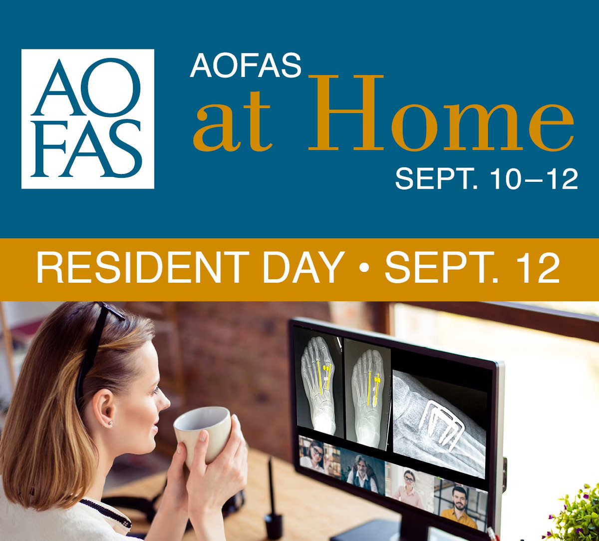 AOFAS's tweet photo. AOFAS is committed to providing quality education for the next generation of foot and ankle orthopaedic surgeons. We are excited to kick off Resident Day #AOFAS2020! https://t.co/ozEyVnMjOf https://t.co/cTKrmM8iaD