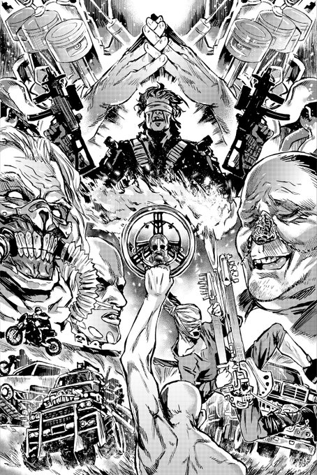 5年前に描いたマッドマックス絵です。(再掲) 