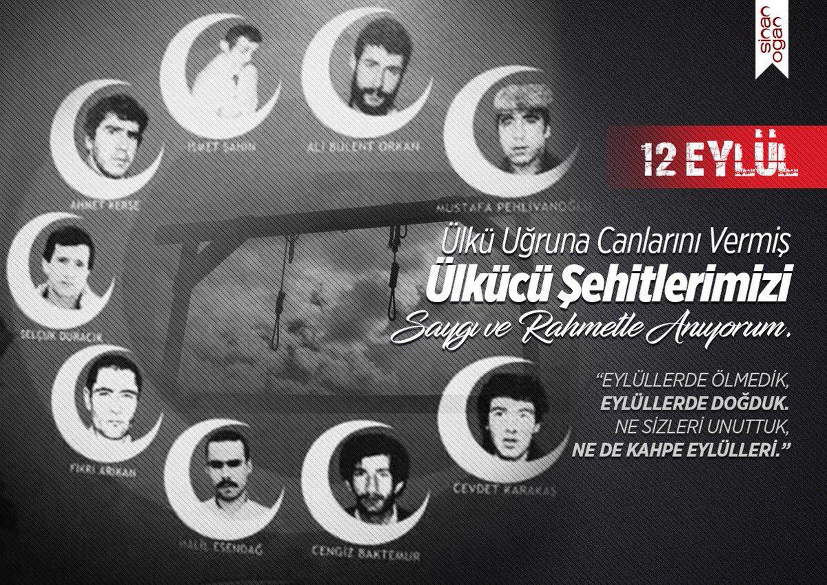DrSinanOgan's tweet photo. Eylüllerde ölmedik, 
Eylüllerde doğduk...
Ne sizleri unuttuk, 
Ne kahpe Eylülleri...

#12Eylül https://t.co/UfY7DhDnXd