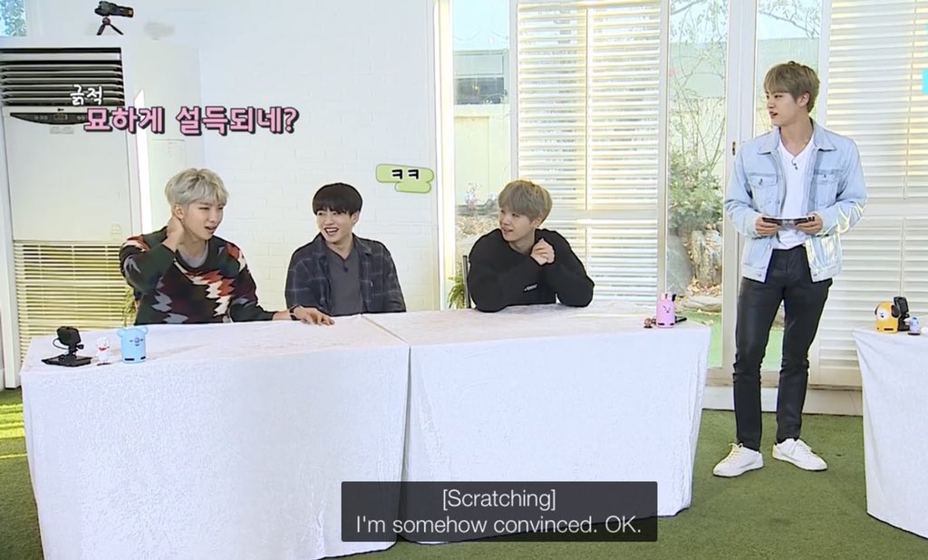 whenever Namjoon doubts himself Jin is there to convince him that he can do it and that there's someone who believes in him 