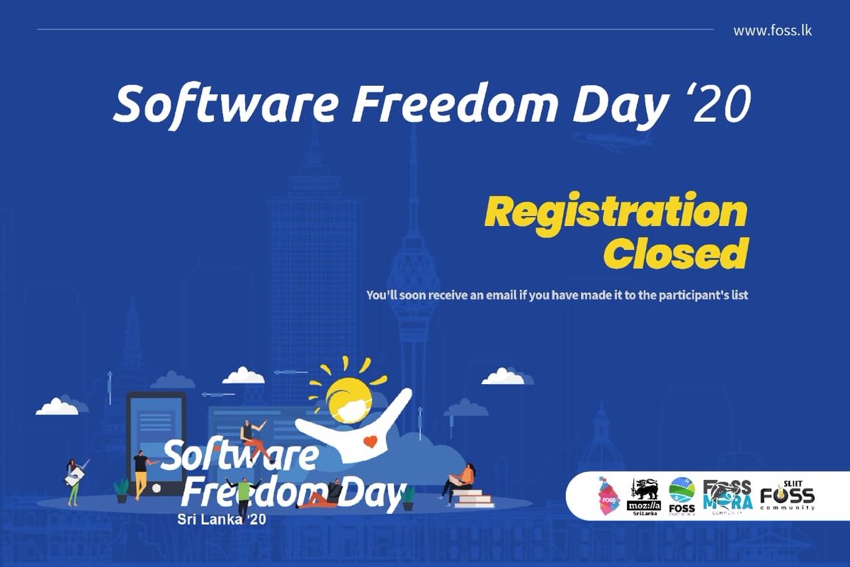 fossnsbm's tweet image. Registrations closed!!! Stay tuned for the confirmation emails...

#sfdlk #sfdlk20 #sfdlkcmb #sfdlknsbm