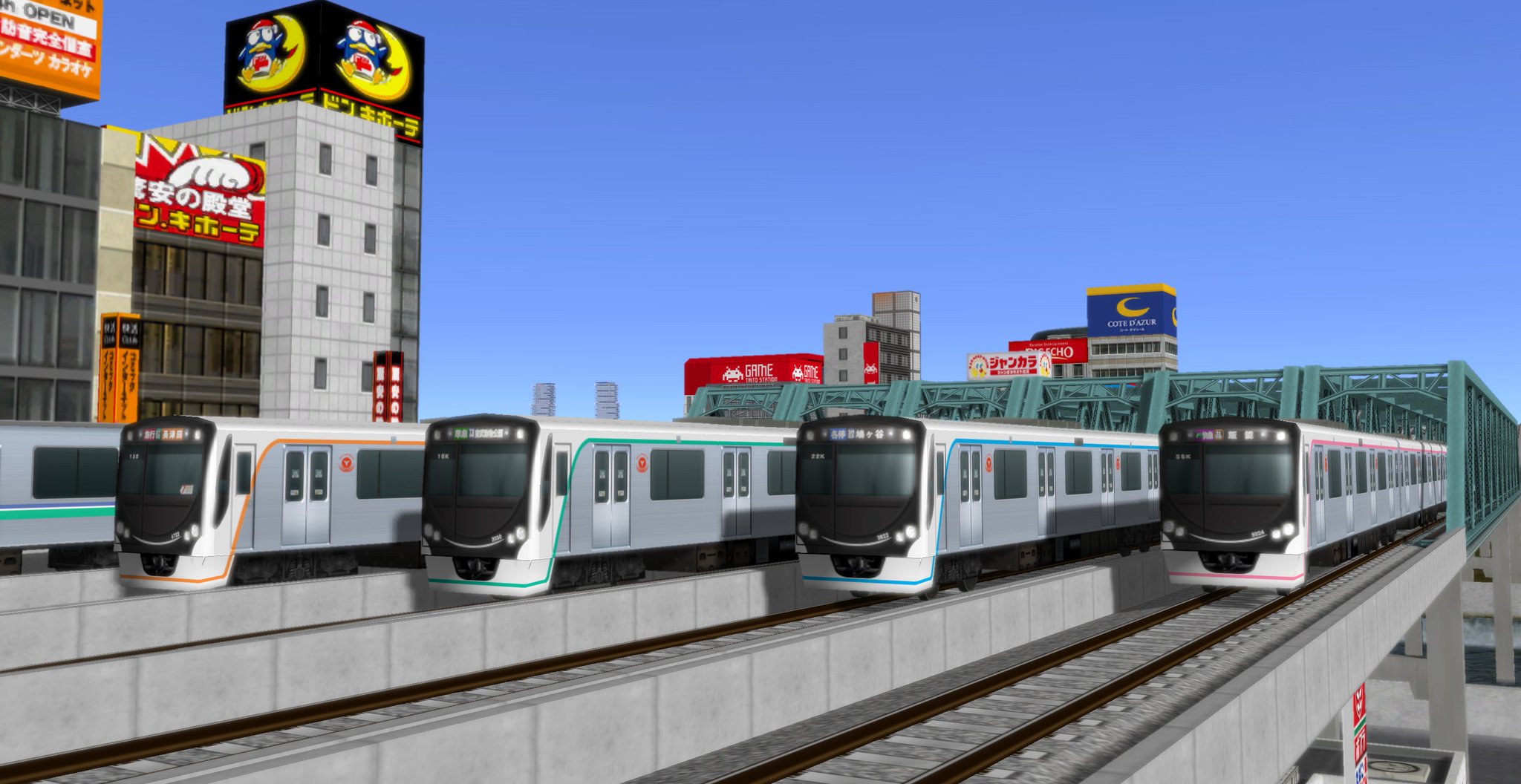 急行看板  鉄道  電車 列車 本日は、#南海 電鉄(#南海電車)の『#南海本線 青#準急』の行先