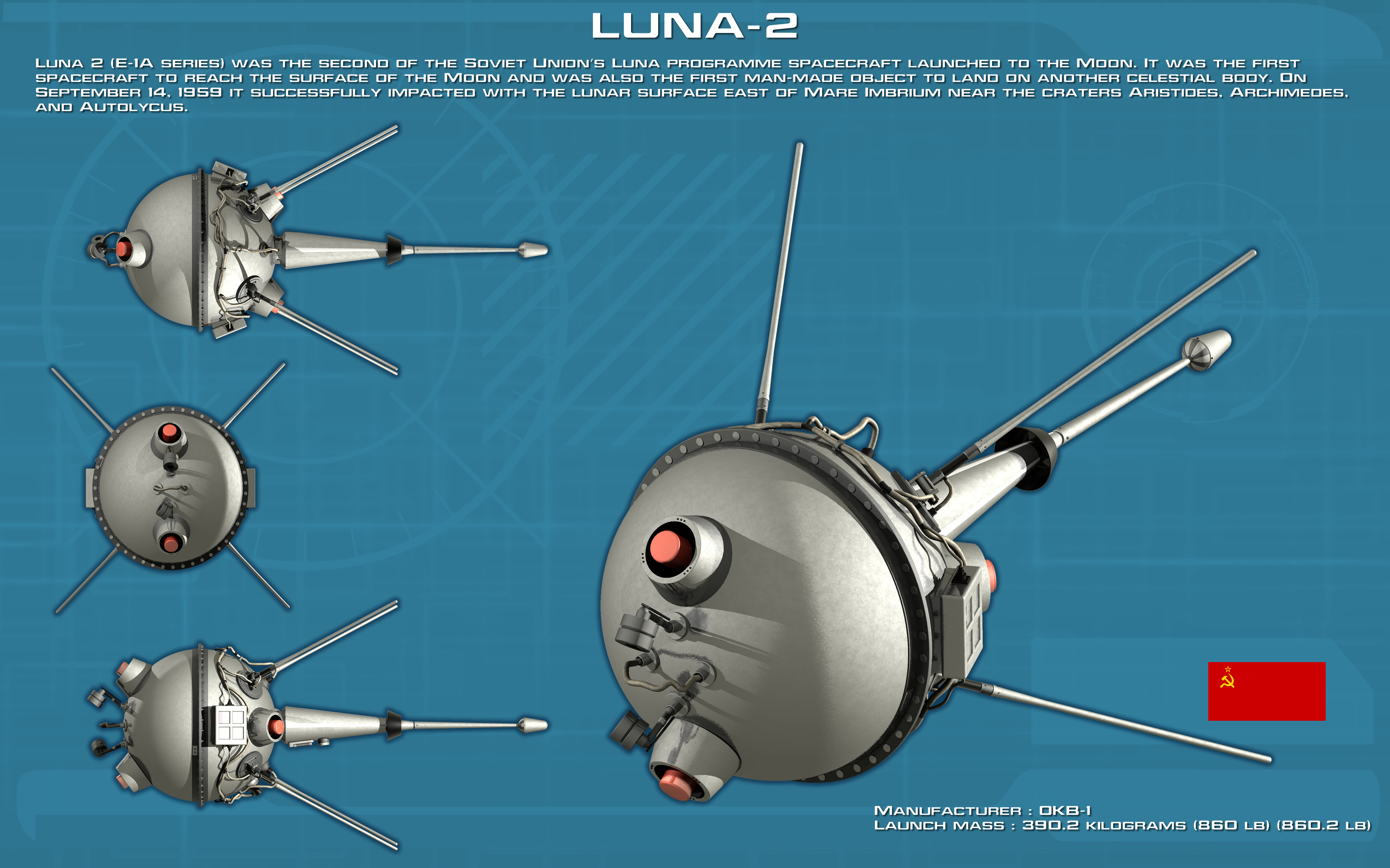 Russia 🇷🇺 on Twitter: "🚀 #OTD in 1959 space probe #Luna2 was launched from the #Baikonur Cosmodrome - it became the very 1⃣st man-made object to reach the 🌒 #Moon &amp; any