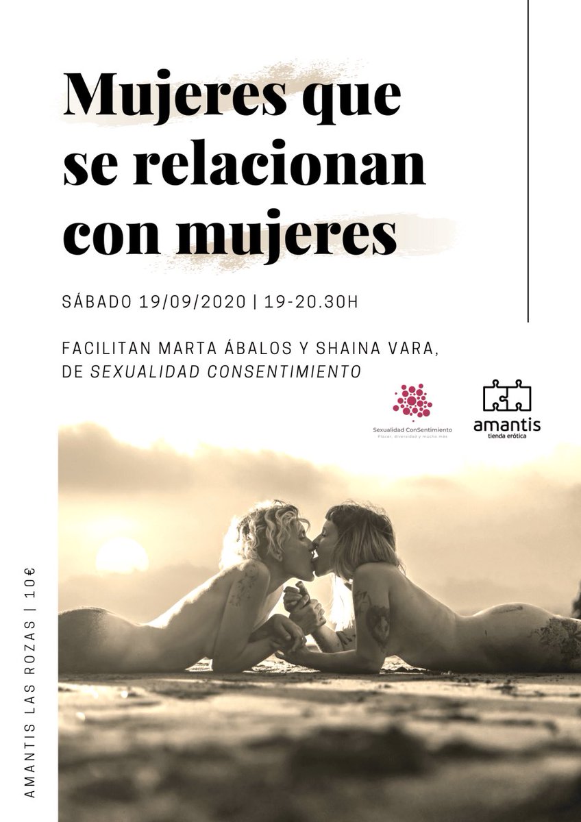 amantis_net's tweet photo. Taller en #amantisLasRozas Mujeres que ae relacionan con mujeres. 

romper tabúes, normalizar la sexualidad lesbiana y celebrar el placer independientemente de nuestros genitales.

#LGBTIQ 
#sexoentremujeres
#mujeres 

Abrimos hilo con info 😜 https://t.co/sGKUAJxaRN