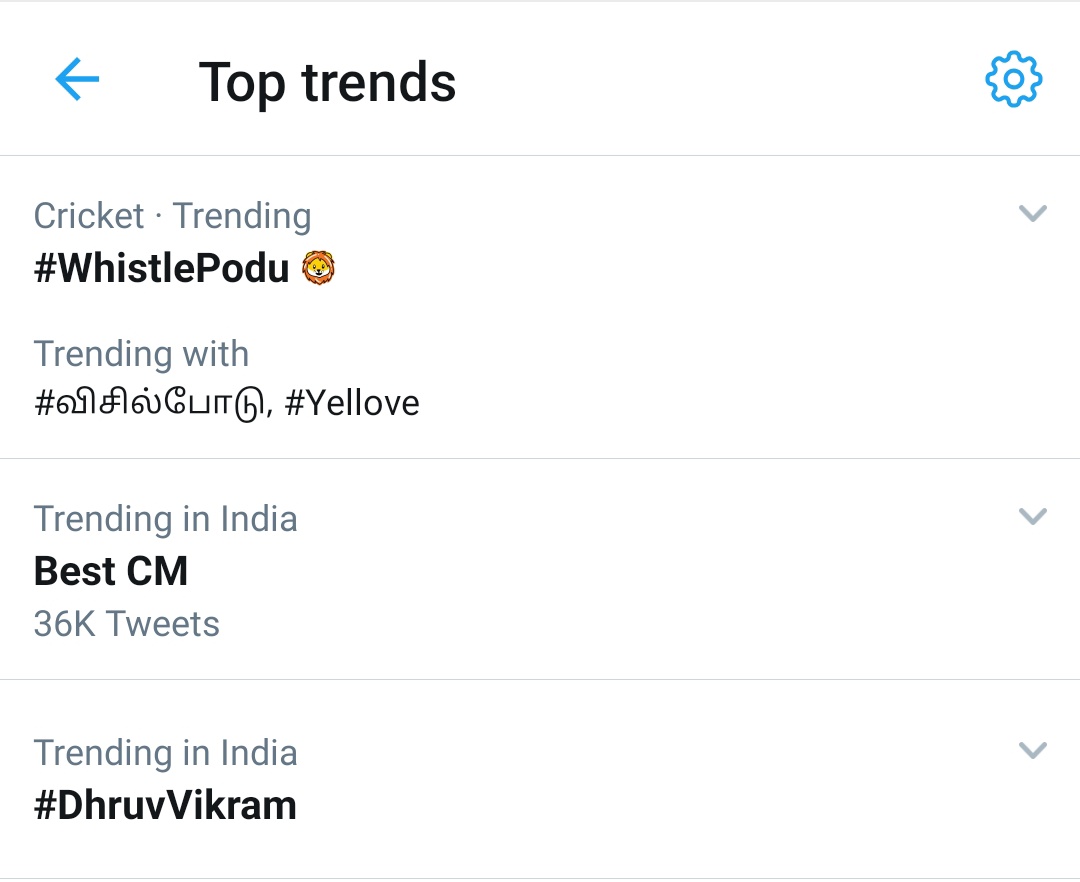 uthrakc_msd's tweet photo. #WhistlePodu trending 😎🔥💛

#CSK #Yellove https://t.co/986amQpGR5