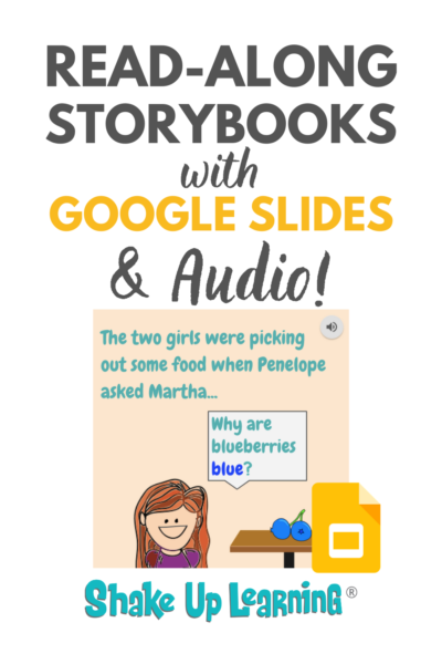 teacheridea's tweet photo. IDEA: Read-Along Storybooks Using Audio in Google Slides. https://t.co/zTM6hA3SGx #edtech #edchat #elemchat #2ndchat #3rdchat #4thchat #midleved #7thchat #hschat #10thchat #11thchat #ela #engchat #literature #writing #remotelearning https://t.co/wFC76zEz0h