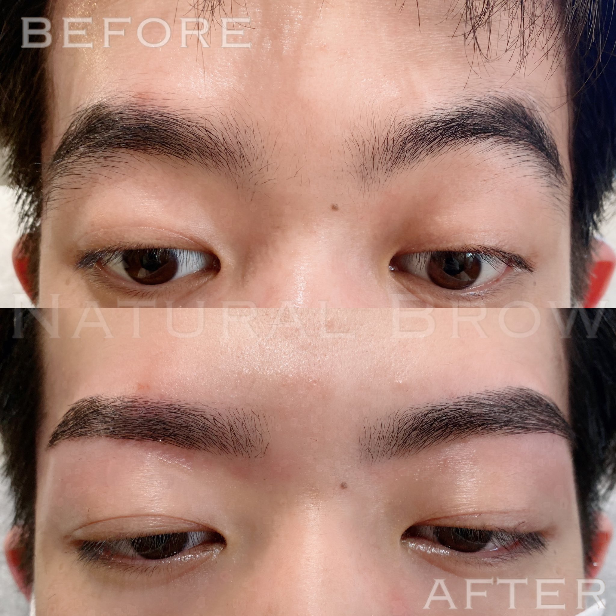 メンズ眉サロン Natural Brow こちらのお客様は 優しい印象の眉にされたいとのことでした ぐっと上がりやすい眉山をなだらかにお取りすることで優しい印象になるよう仕上げさせて頂きました 眉毛 眉 眉サロン 眉毛サロン 男性専門店 ワックス