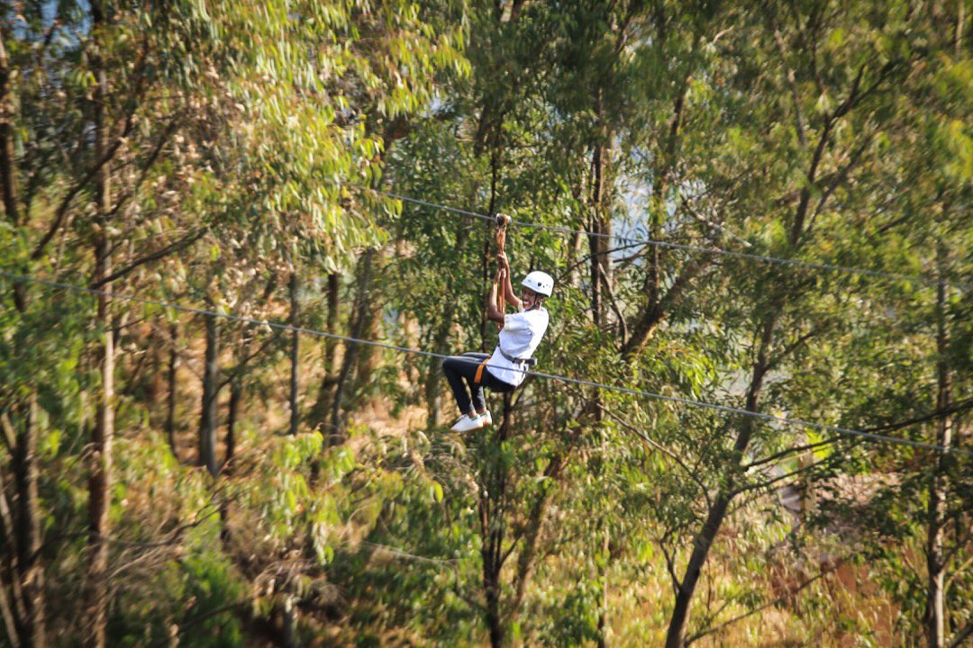 visitrwanda_now's tweet photo. Nothing beats the thrill, adrenaline rush and excitement of flying through the air on a zip line atop Mt Kigali. 

Discover fun and adventure at Fazenda Sengha today! Plan your visit at https://t.co/2922JdJeDM

#TemberaURwanda 🇷🇼 https://t.co/Kh6bczobOJ