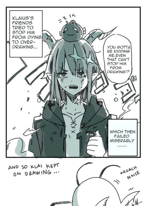 we tried stopping this roach man from drawing too much gawr gura...failed..... https://t.co/Va9pX9BoKd