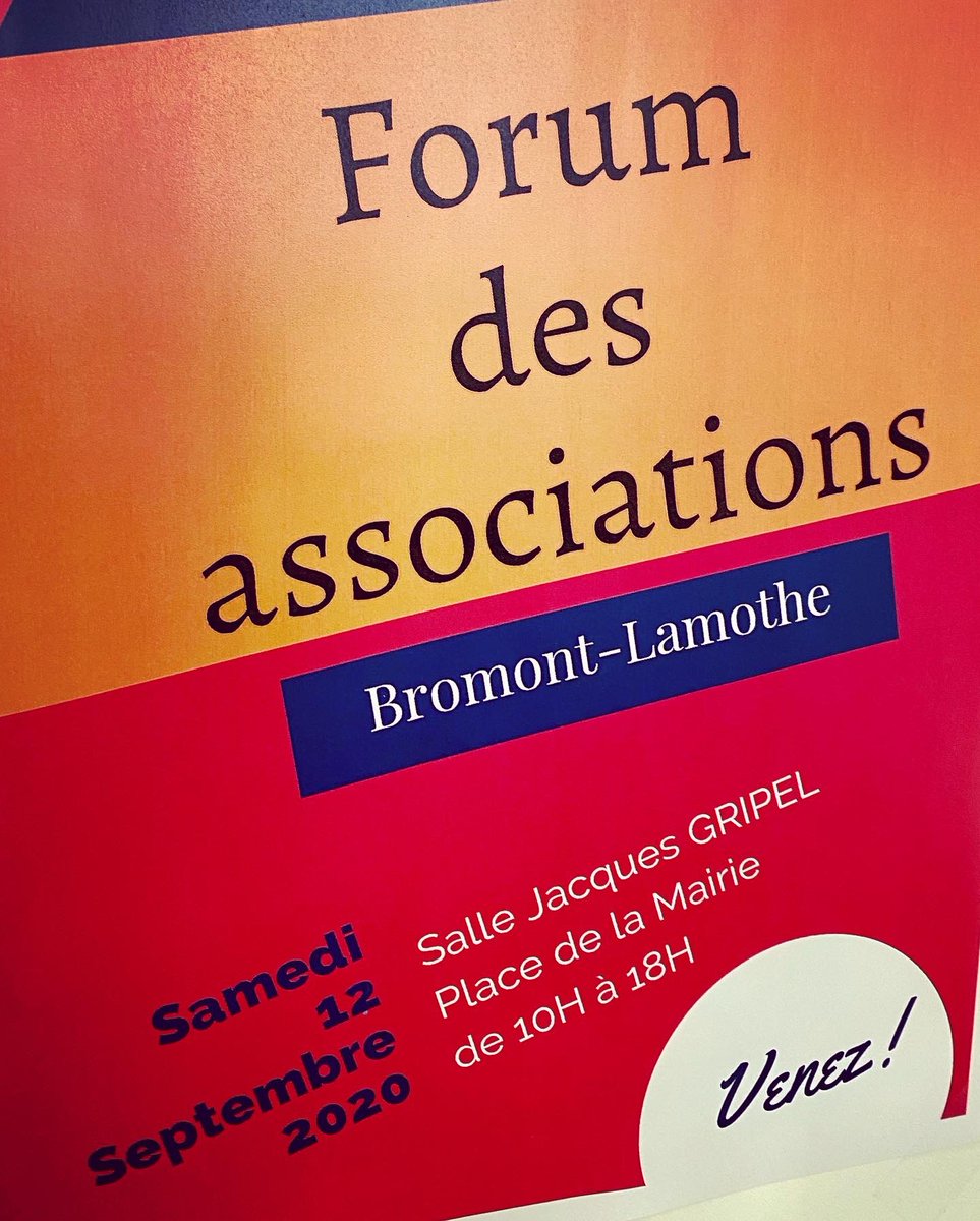 anthonyleroy63's tweet photo. 🧩Forum des associations 

Pendant toute la journée venez à la rencontre des #associations communales pour découvrir la richesse de la vie #associative bromontoise.

#BromontLamothe 
#forumdesassociations https://t.co/maXzse3h3L
