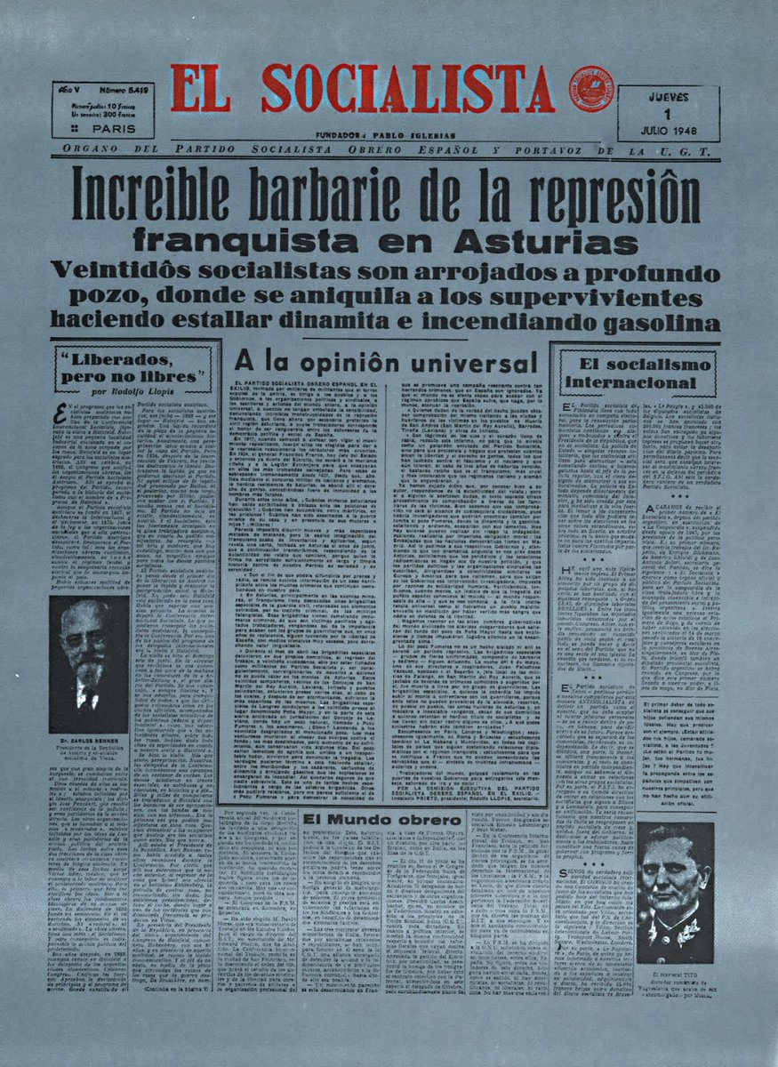 David_Noriega's tweet image. En 1948, los falangistas asesinaron a un grupo de asturianos de izquierdas por su militancia política. Los torturaron, los arrojaron al Pozu Funeres y, como aún vivían, echaron dinamita y les prendieron fuego. La barbarie.  #MemoriaDemocrática
