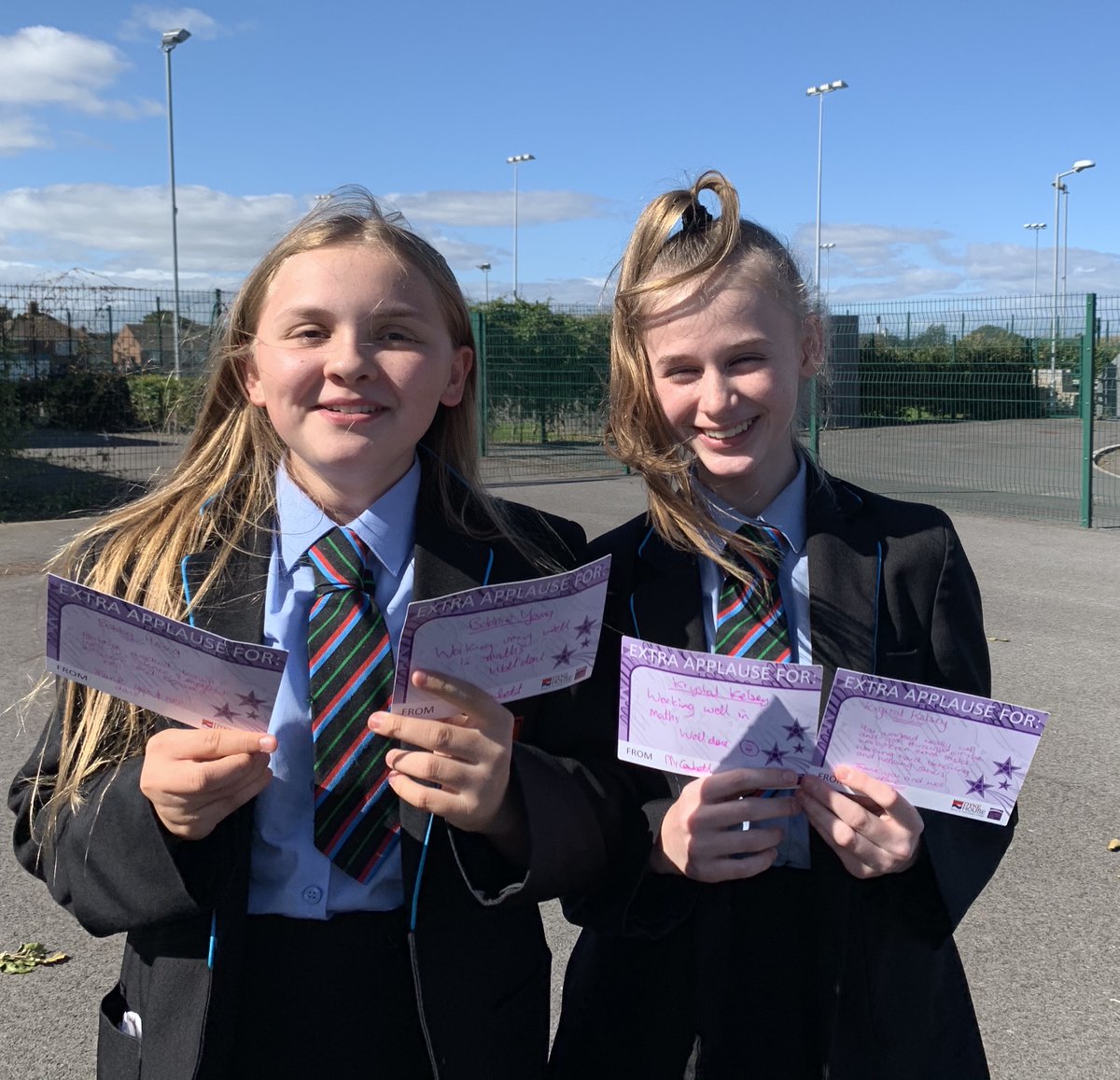 DykeHouse's tweet photo. Double extra applause moments this week for Year 8 students Bobbie and Krystal who have been recognised in two different lessons. Amazing! Well done! 👏🏻👏🏻#ouramazingstudents #extraapplause https://t.co/141mqNZ2e9