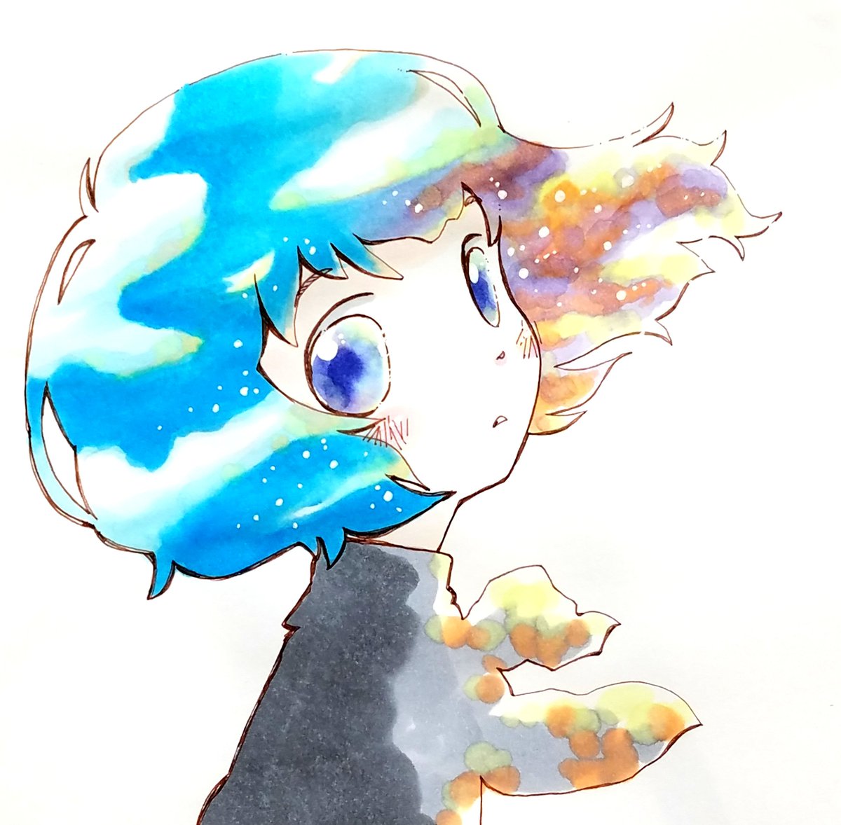 ちゃだるみオンラインcopicレッスン うつりかわり コピック イラスト 空 Copic Ilust ちゃだるみオンラインcopicレッスン うつりかわり コピック イラスト 空 Copic Ilust